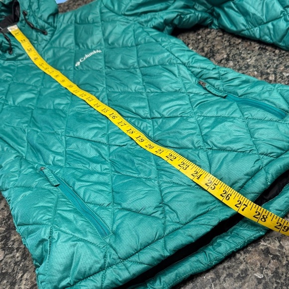 Columbia interchange Women's Teal Quilted Puffer Jacket EUC S - Picture 8 of 11